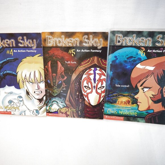 3/$20 - Broken Sky Vol. 4,5,6 Light Novels – Action Fantasy Series Chris Wooding - Picture 1 of 2